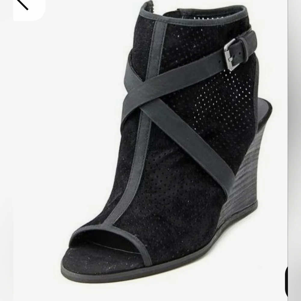 Denim & Supply Leather Belt Wedge Sandals